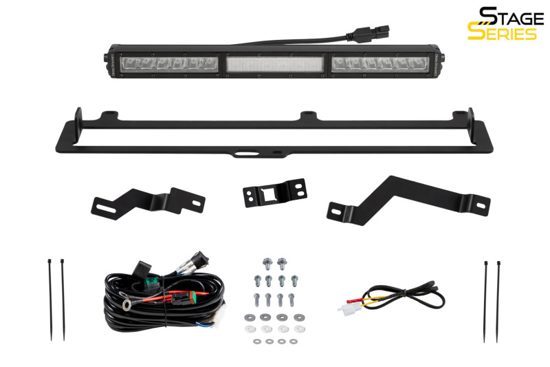 Toyota Tundra LED Light Bar Kit - Diode Dynamics - Combo TRD Pro Grille - White - `22-`27